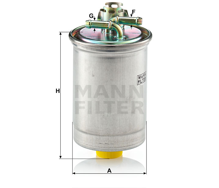 MANN-FILTER WK823 Kraftstoff-Leitungsfilter (Inline)