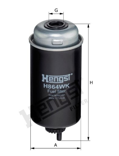 HENGST FILTER H864WK Kraftstofffilter SpinOn