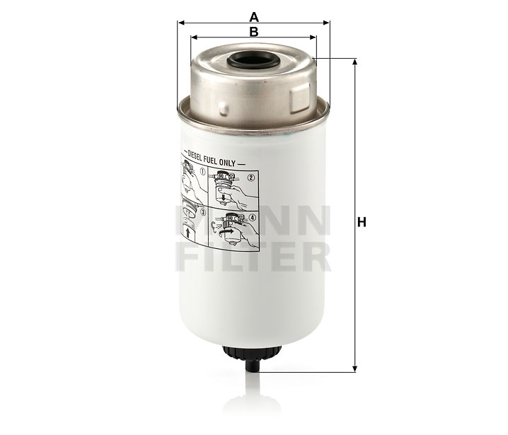 MANN-FILTER WK8014 Kraftstoffwechselfilter