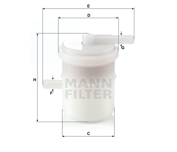 MANN-FILTER WK42/81 Kraftstoff-Leitungsfilter (Inline)