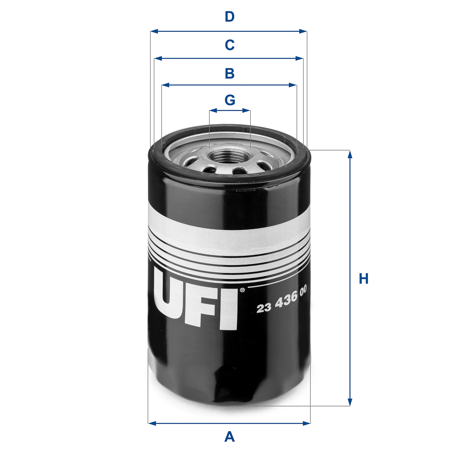 UFI FILTERS 23.436.00 Ölfilter SpinOn