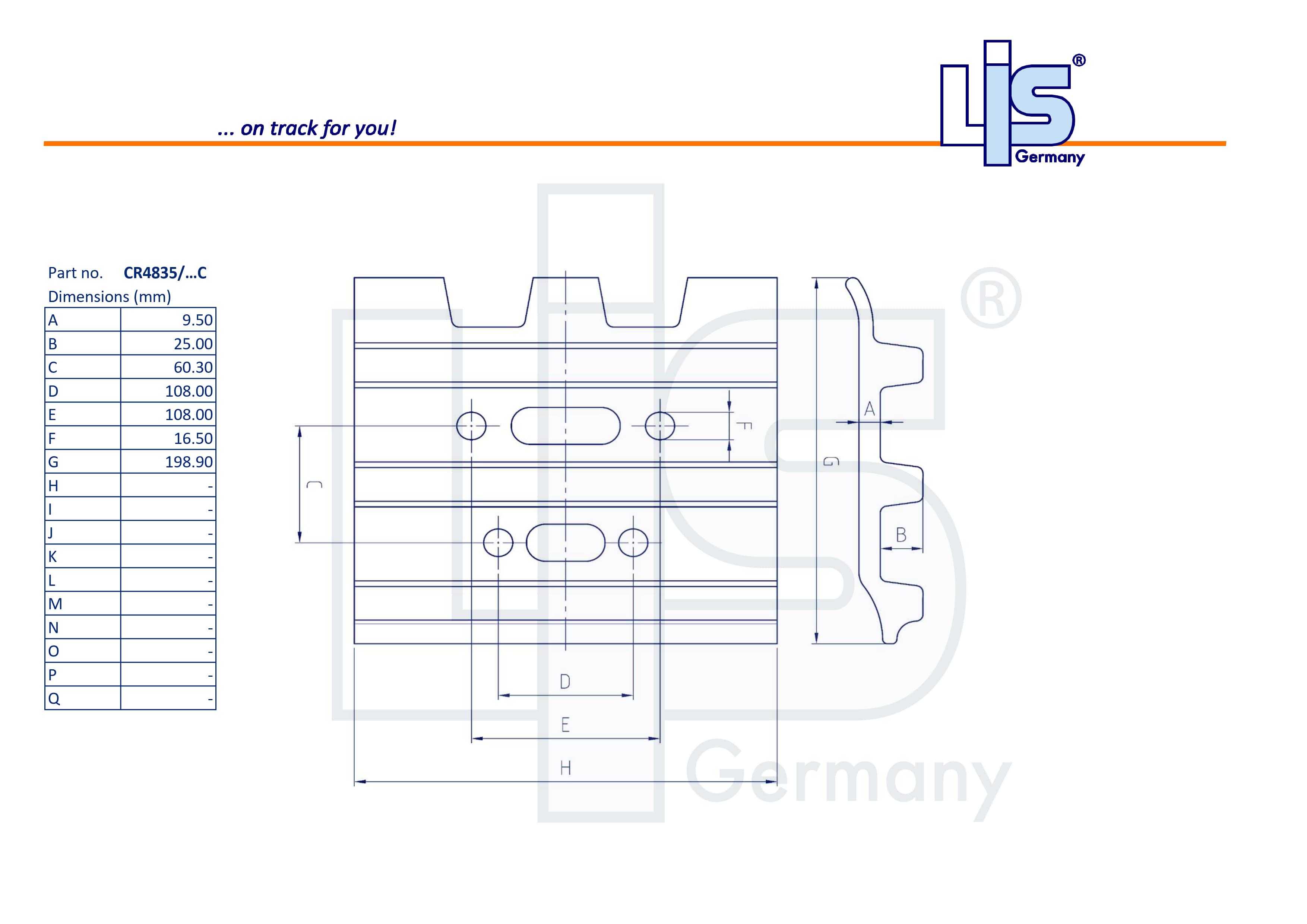Triple Grouser Shoe 500/9,5mm