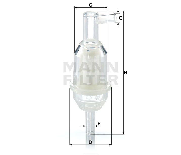MANN-FILTER WK31/5(10) Kraftstoff-Leitungsfilter Inline