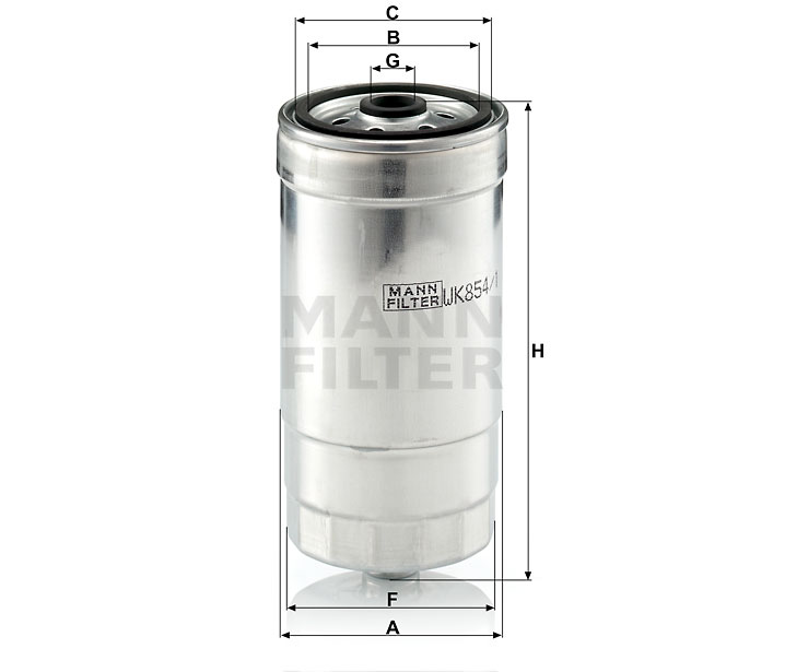 MANN-FILTER WK854/1 Kraftstoffwechselfilter