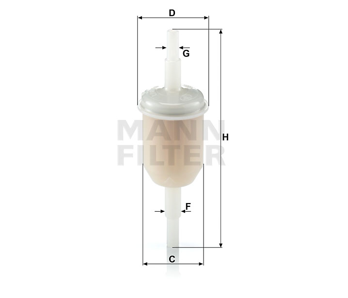 MANN-FILTER WK31/2(100) Kraftstoff-Leitungsfilter Inline