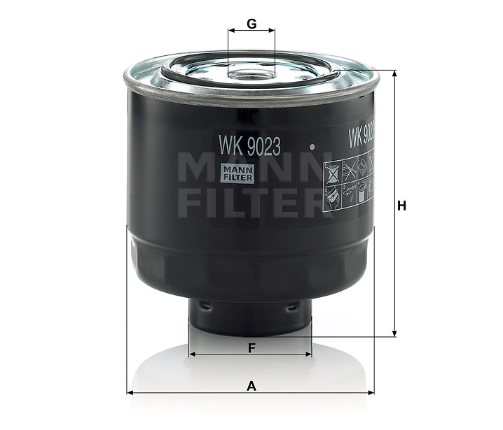 MANN-FILTER WK9023z Kraftstoffwechselfilter