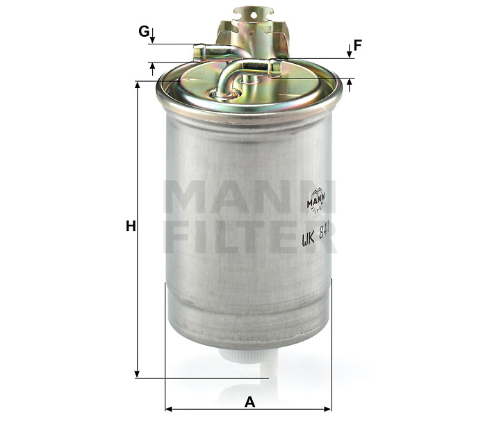 MANN-FILTER WK841 Kraftstoff-Leitungsfilter (Inline)