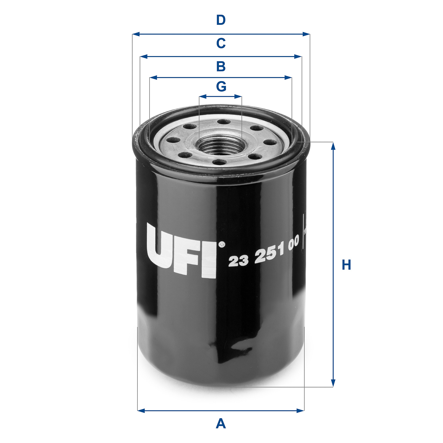 UFI FILTERS 23.251.00 Ölfilter SpinOn