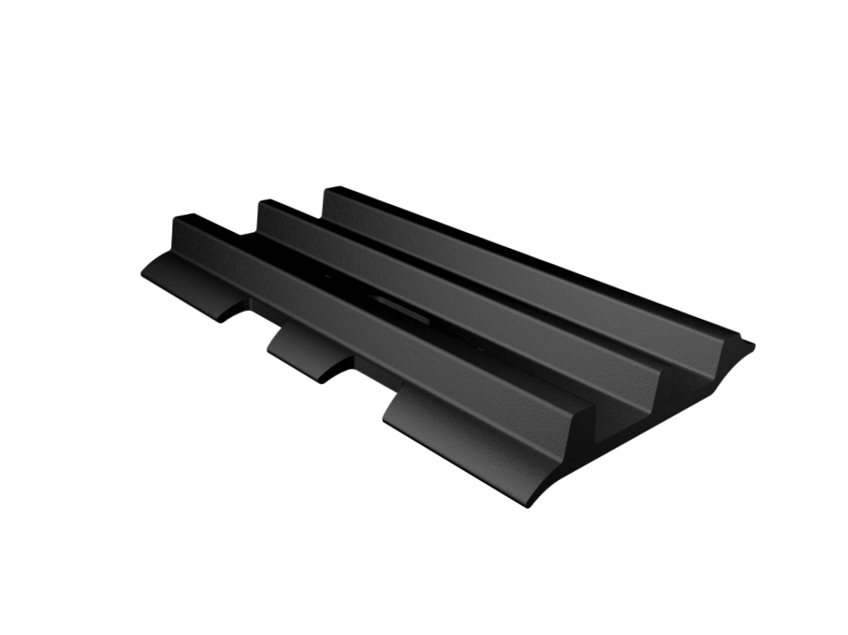 Standard LIS® 3-Steg-Bodenplatte für Stahlketten.