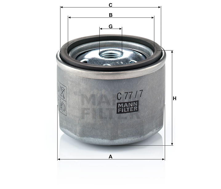 MANN-FILTER C77/7 Luftfilterelement