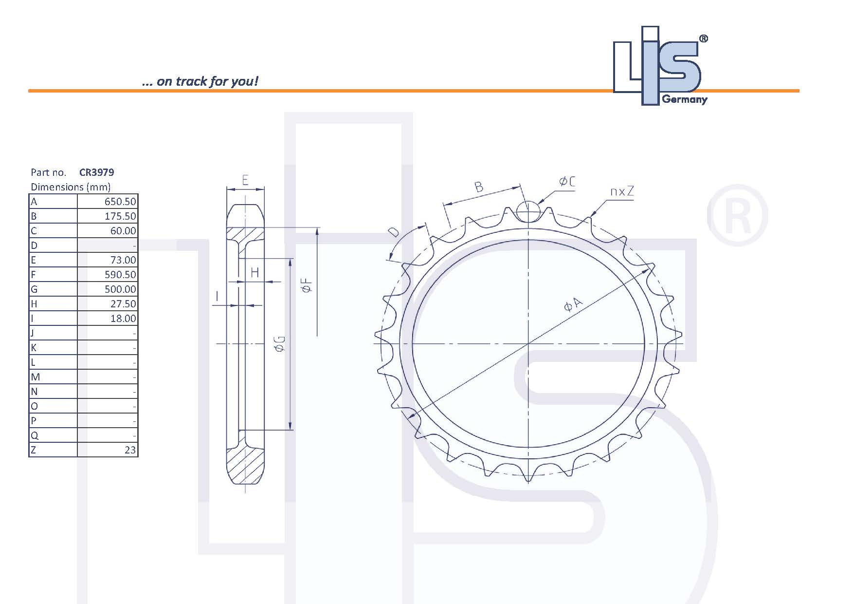 SPROCKET RIM T=23