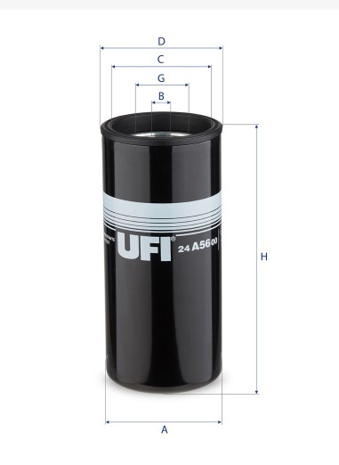 UFI FILTERS 24.A56.00 Kraftstofffilter SpinOn