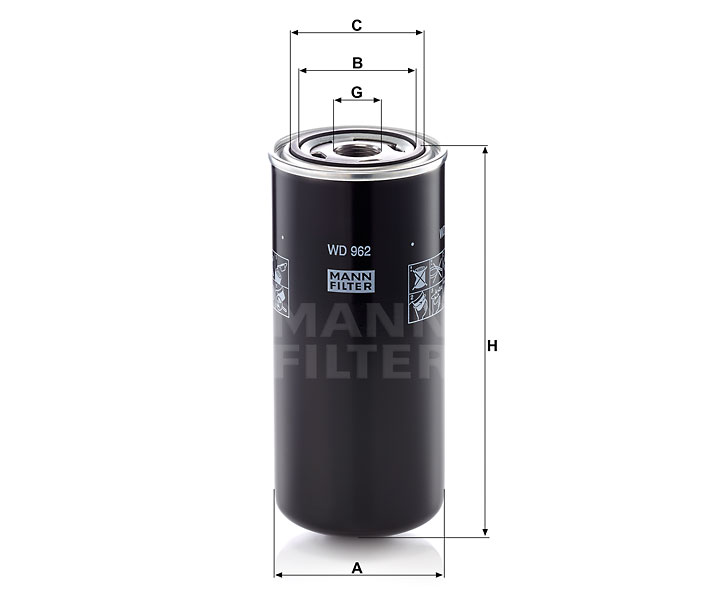 MANN-FILTER WD962 Ölfilter SpinOn