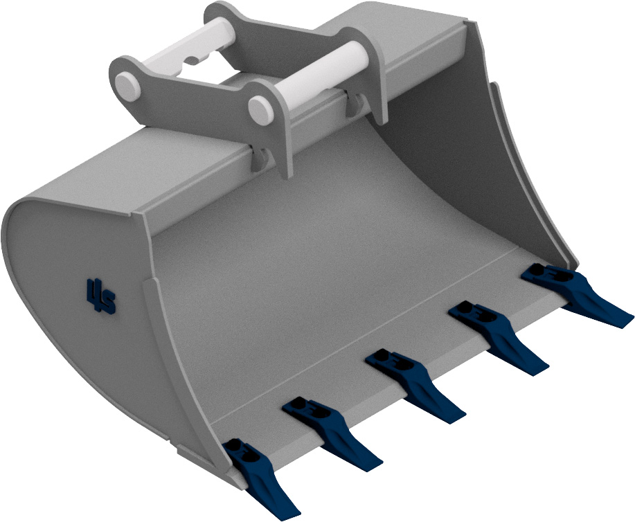 LIS® Minibagger Tieflöffel 80cm aus hochwertigem Stahl für optimale Grab- und Ladeleistung. Jetzt Kaufen!
