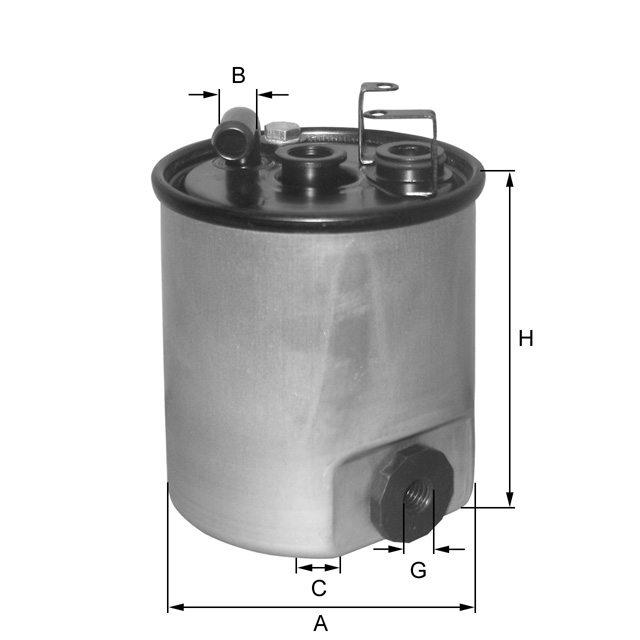 Fil Filter ZP8081FMBM Kraftstoff-Leitungsfilter (Inline)