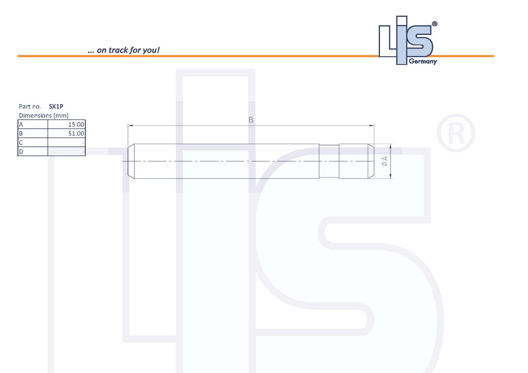 LIS PIN suitable for UNI-Z 1
