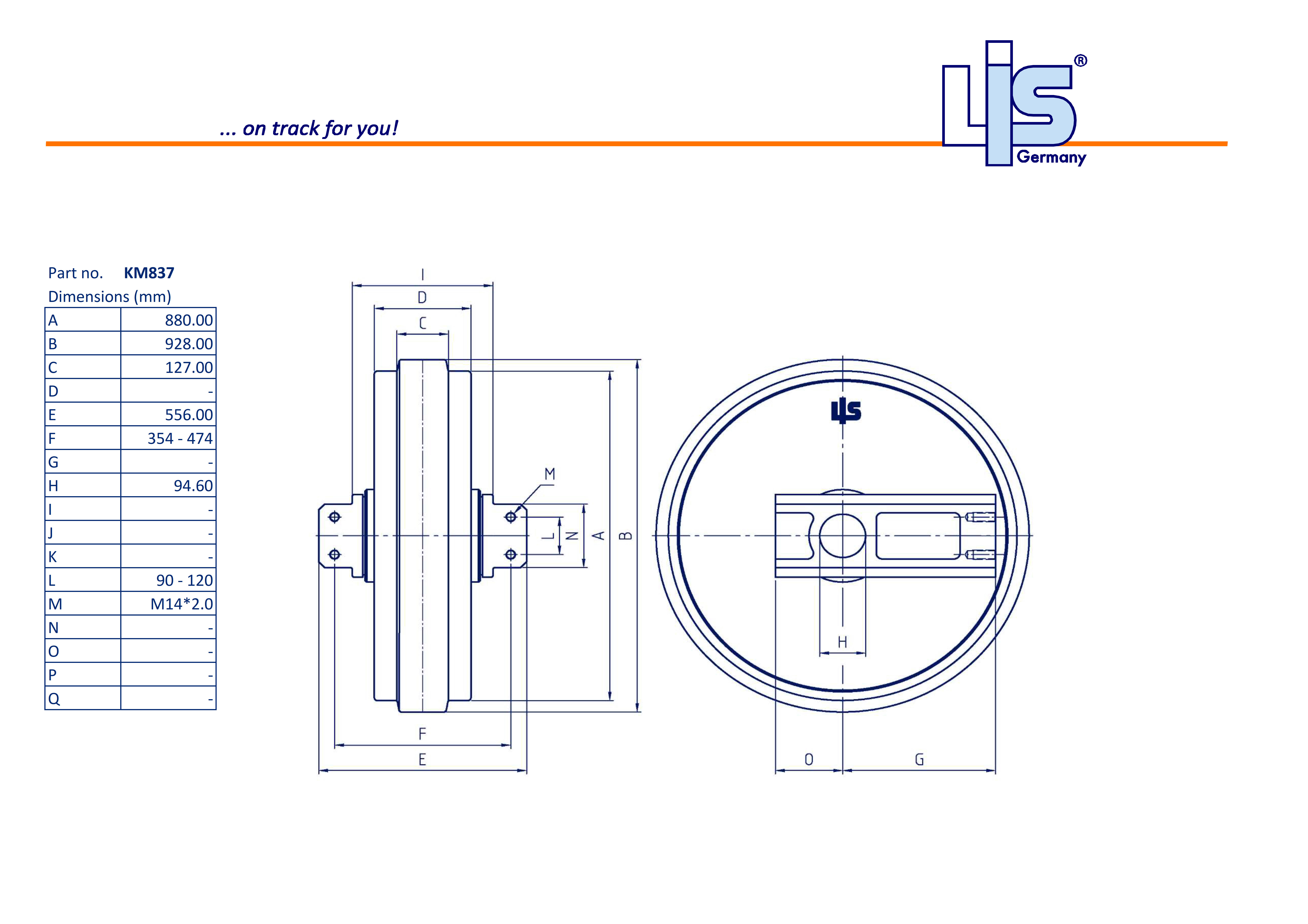LIS® Idler with Brackets KM837