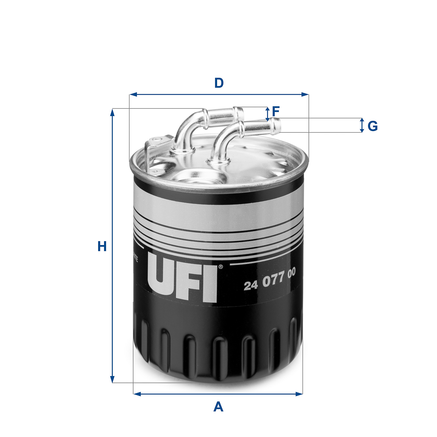 UFI FILTERS 24.077.00 Kraftstoff-Leitungsfilter Inline
