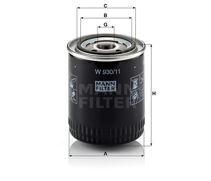 MANN-FILTER W930/11 Wechselfilter SpinOn