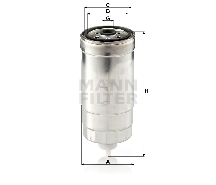 MANN-FILTER WK853/8 fuel filter spin-on