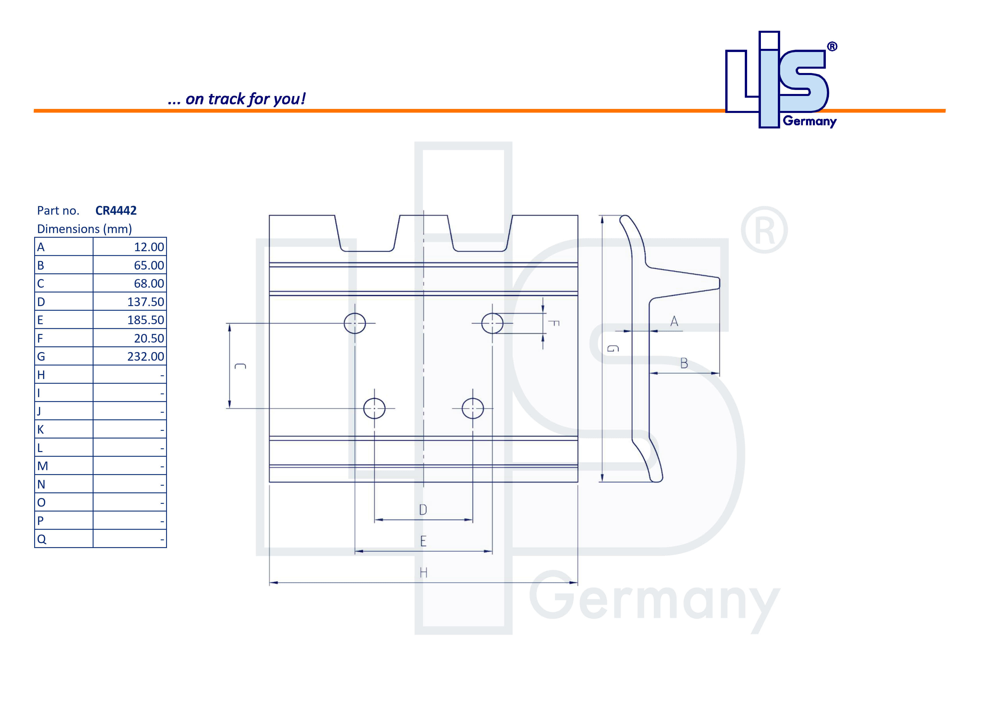 Single Grouser Shoe 762/12mm