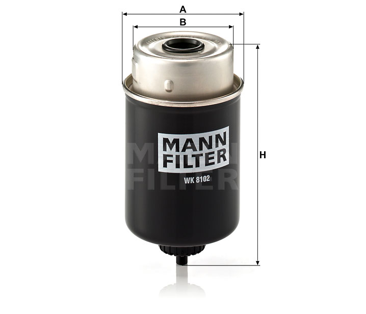 MANN-FILTER WK8102 Kraftstofffilter SpinOn