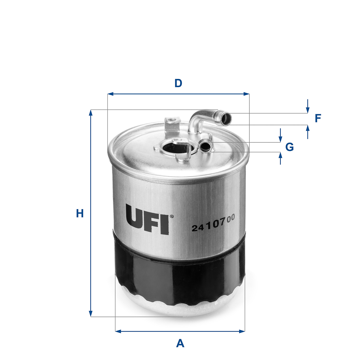 UFI FILTERS 24.107.00 Kraftstoff-Leitungsfilter Inline