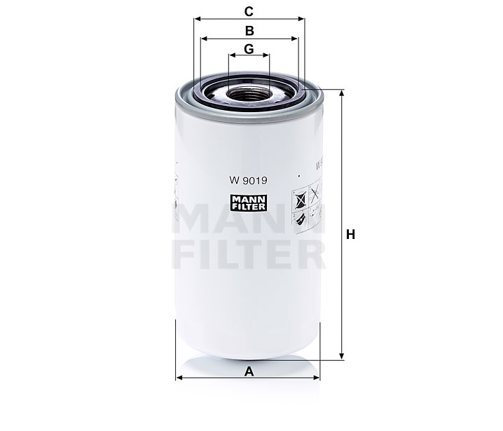 MANN-FILTER W9019 oil filter