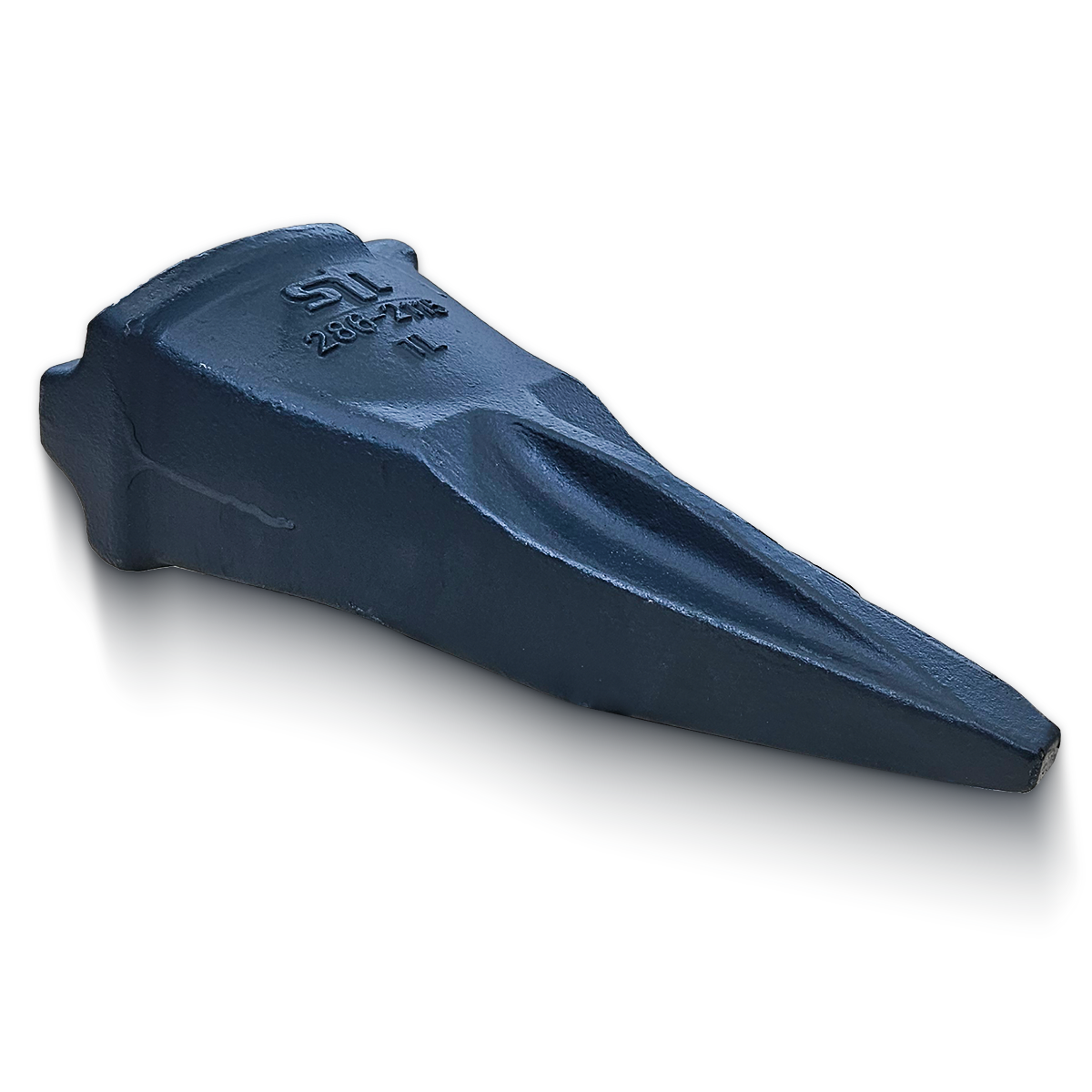 LIS® Baggerzahn K110 2862115 aus hochverschleißfestem Stahlguss für CAT K-System. Optimiert für maximale Eindringtiefe.