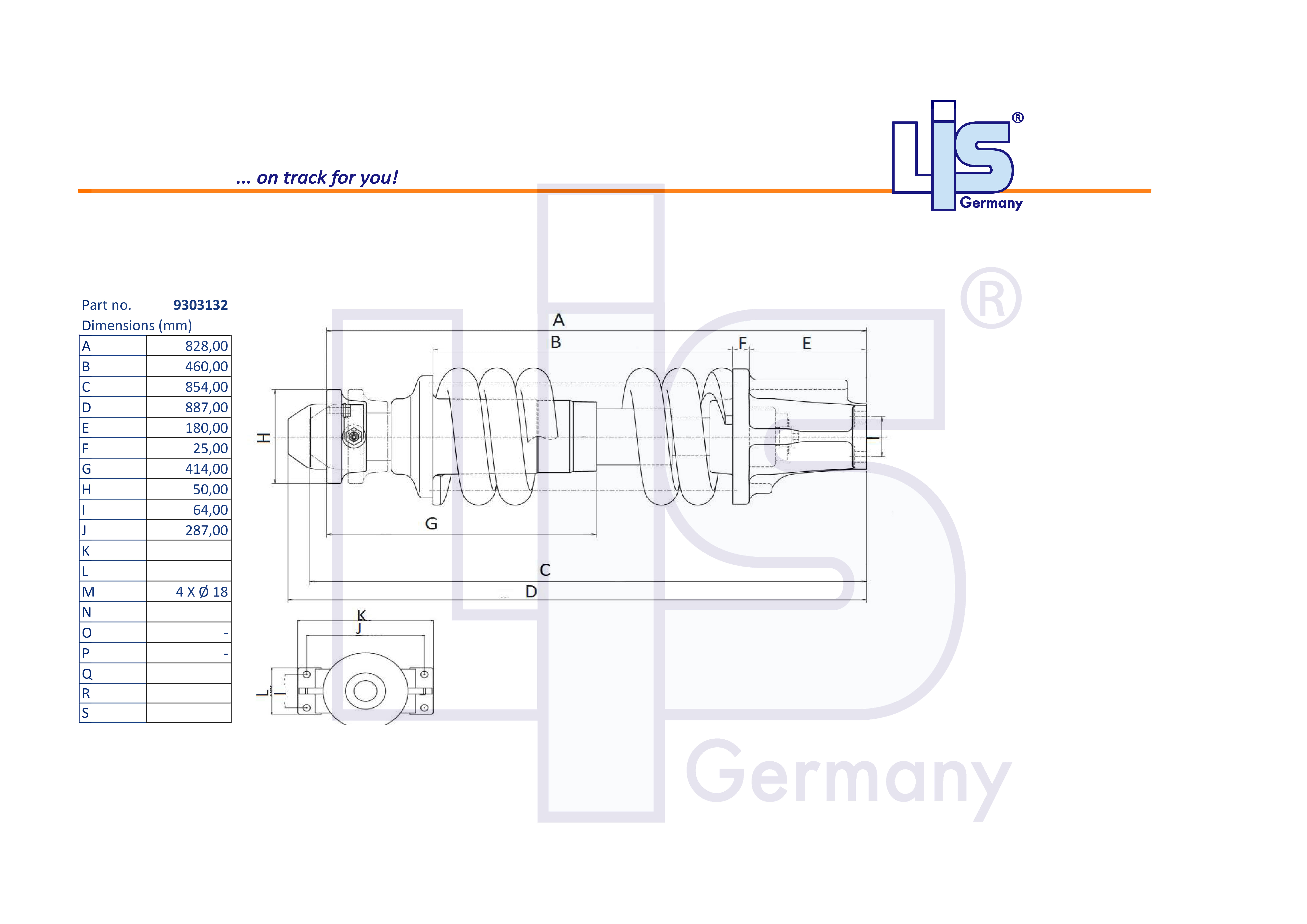 TRACK ADJUSTER & SPRING ASSEMBLY