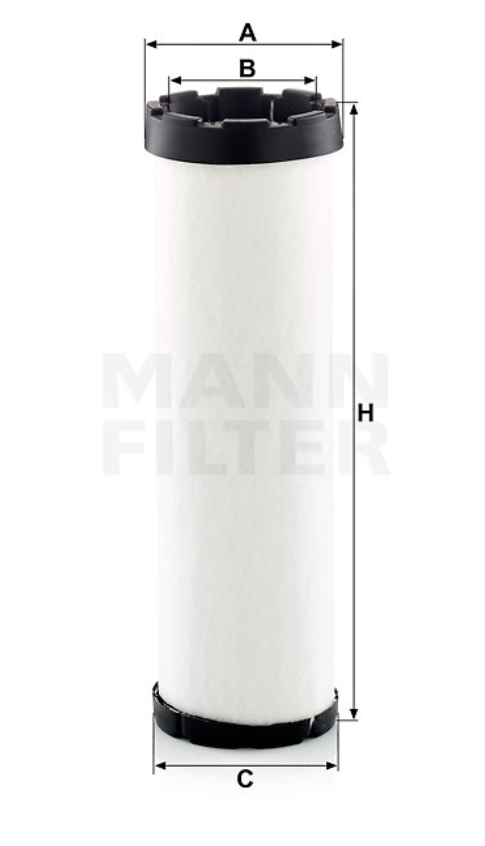 MANN-FILTER CF1295 Luftfilterelement (Sekundärelement)