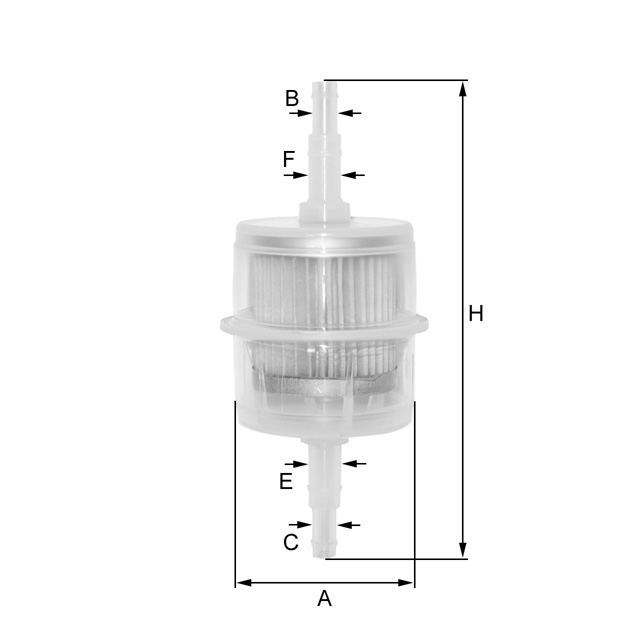 Fil Filter ZP8047FP Kraftstoff-Leitungsfilter (Inline)