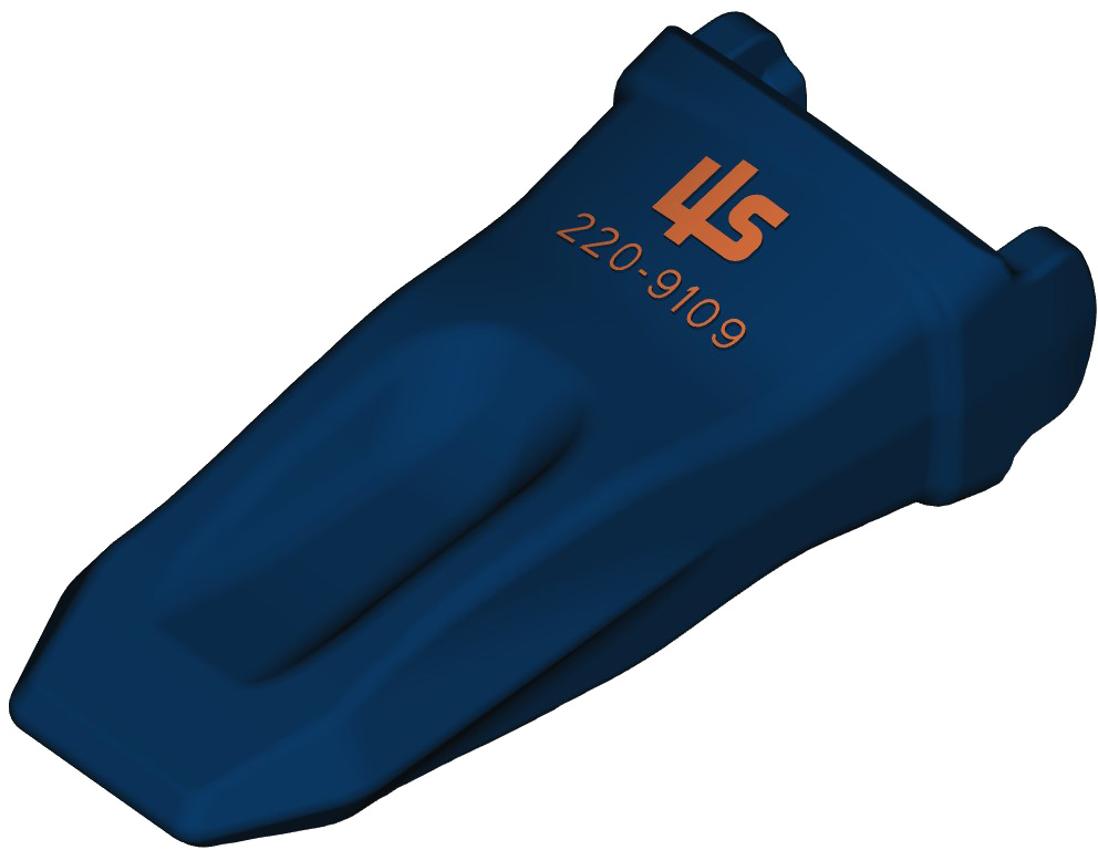 LIS® Baggerzahn K100 2209109 aus hochverschleißfestem Stahlguss für CAT K-System. Für Bagger und Radlader.