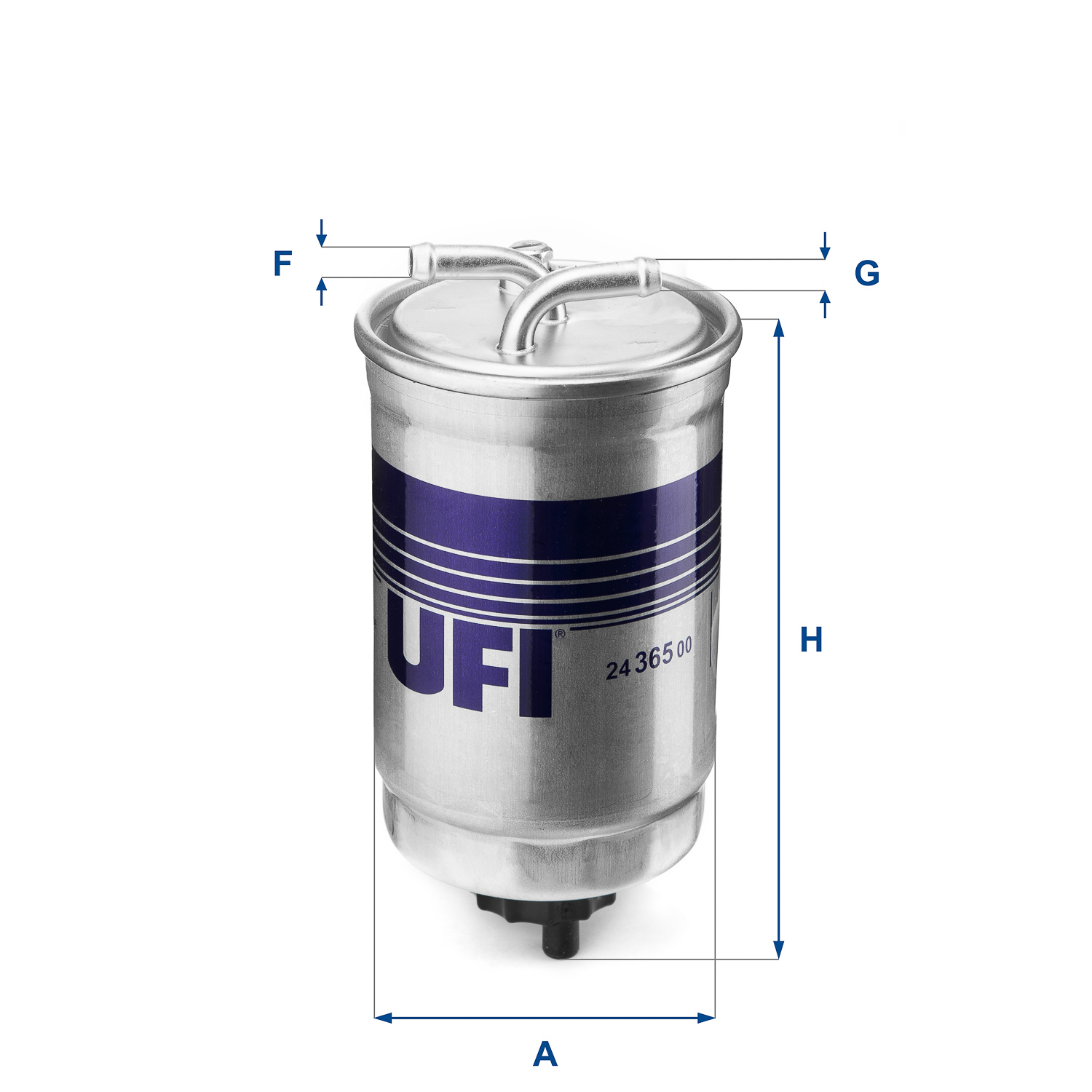 UFI FILTERS 24.365.00 Kraftstoff-Leitungsfilter Inline
