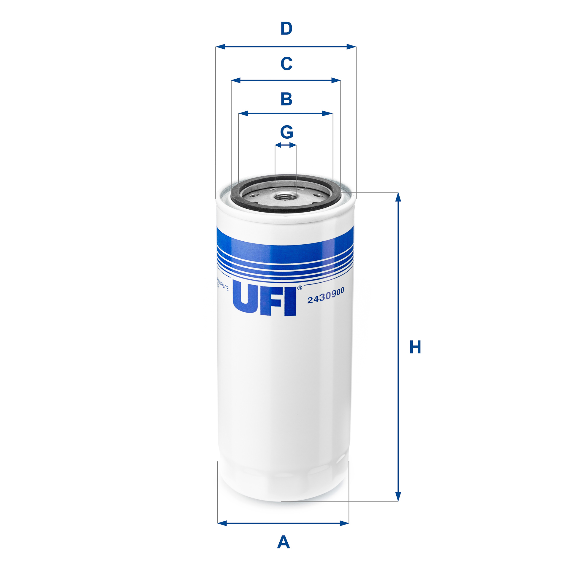 UFI FILTERS 24.309.00 Kraftstofffilter SpinOn