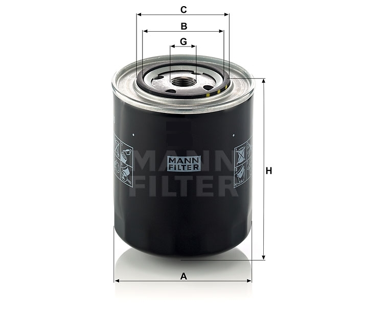 MANN-FILTER W11102 Ölfilter SpinOn