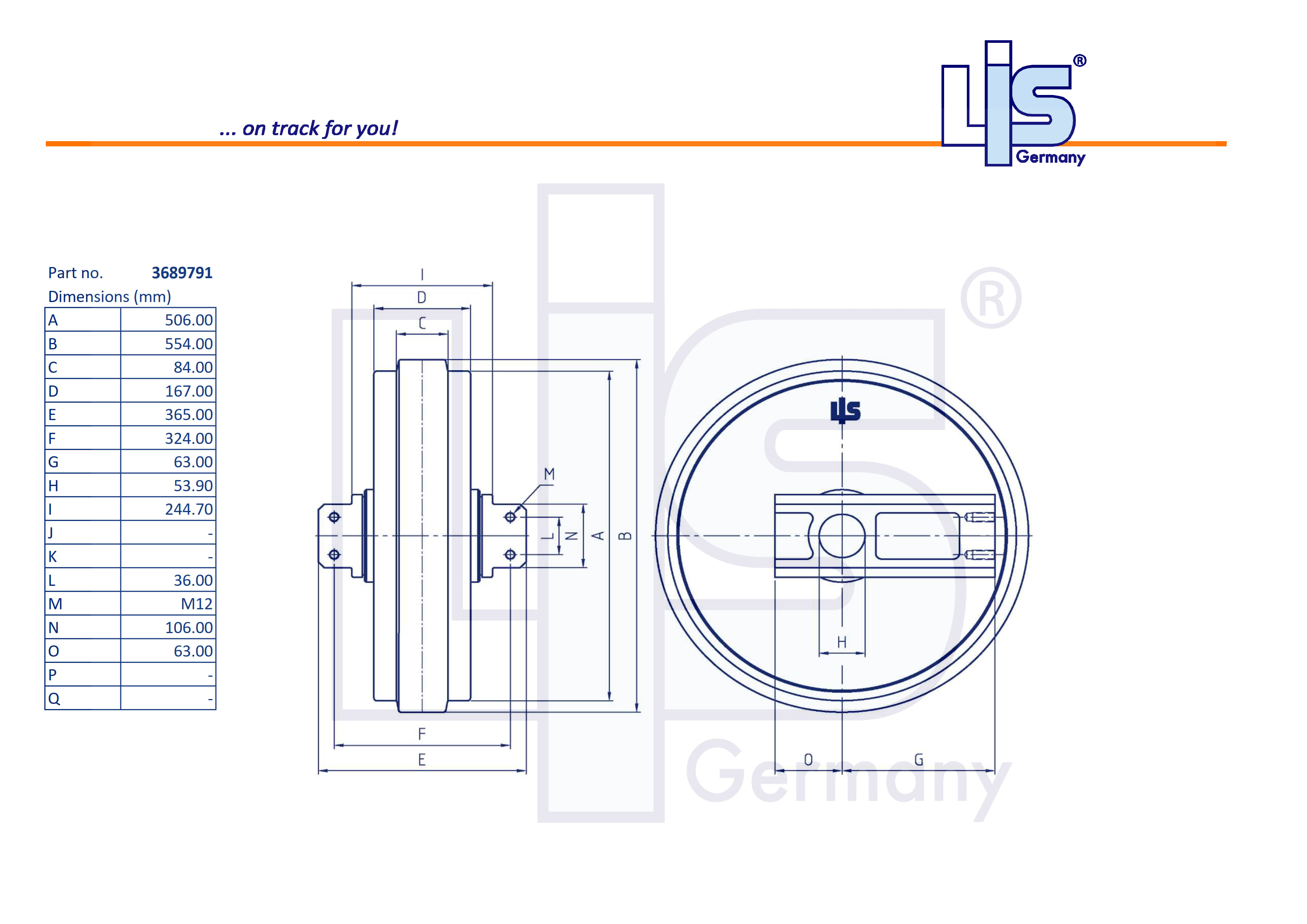 D6K IDLER W/BRACKETS