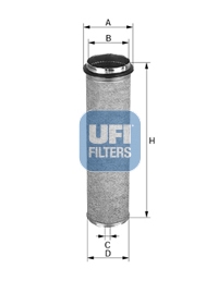 UFI FILTERS 27.480.00 Luftfilterelement