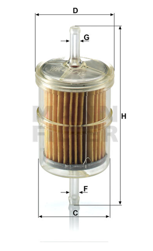 MANN-FILTER WK43/12(10) Kraftstoff-Leitungsfilter (Inline)