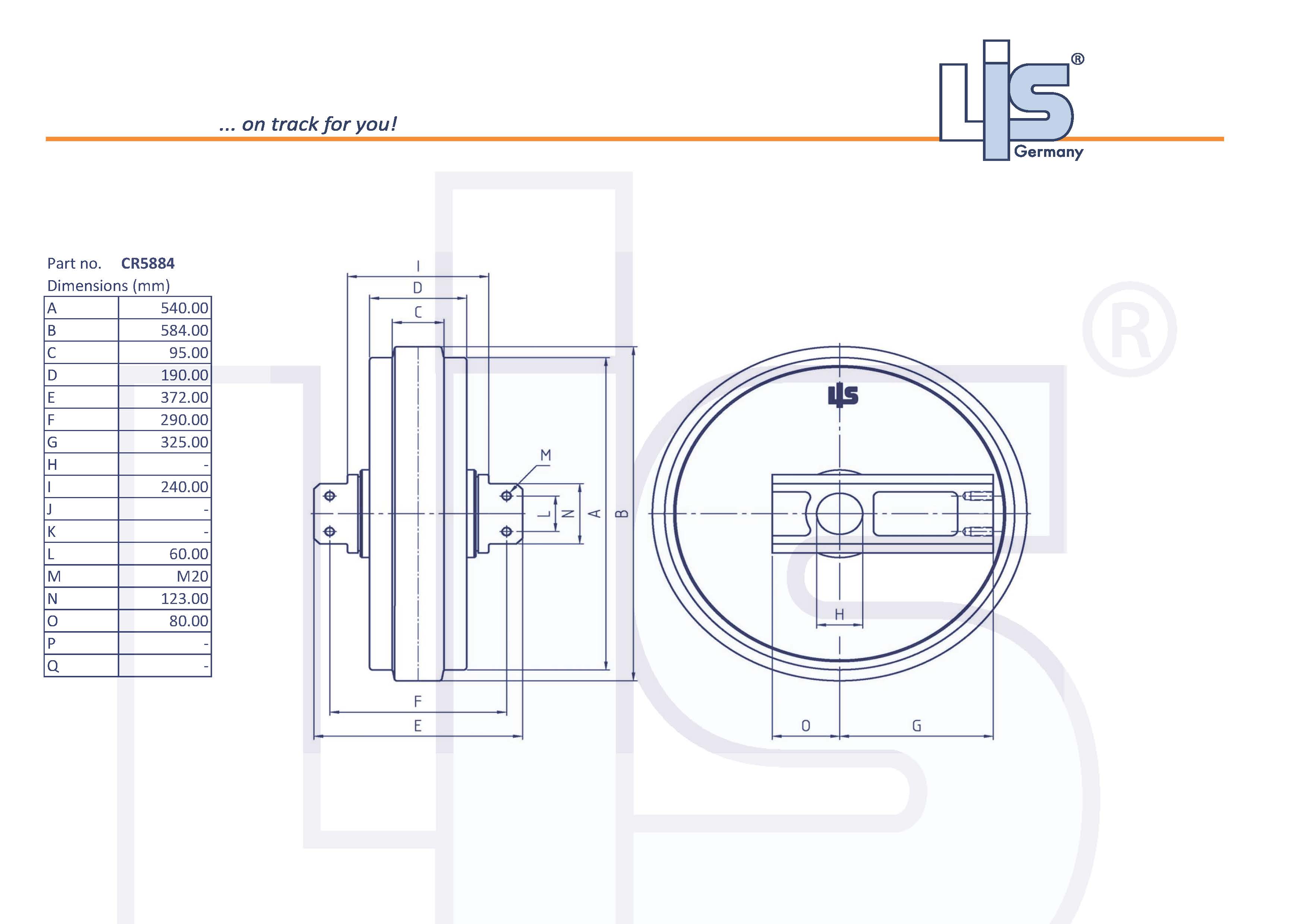 LIS® Idler with Brackets CR5884