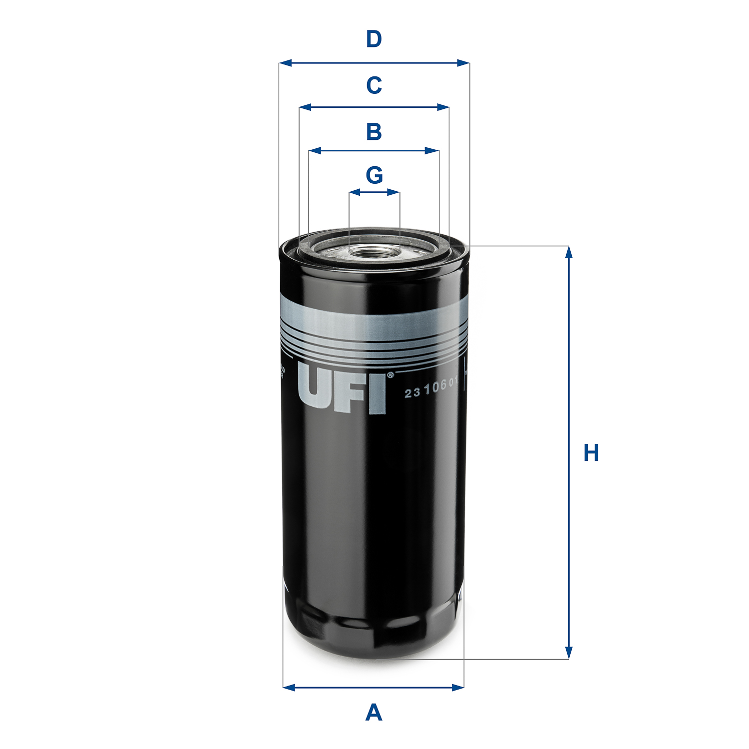 UFI FILTERS 23.106.01 Ölfilter SpinOn