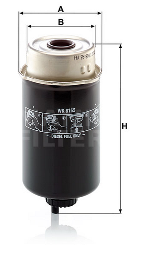 WK8165 Kraftstofffilter SpinOn