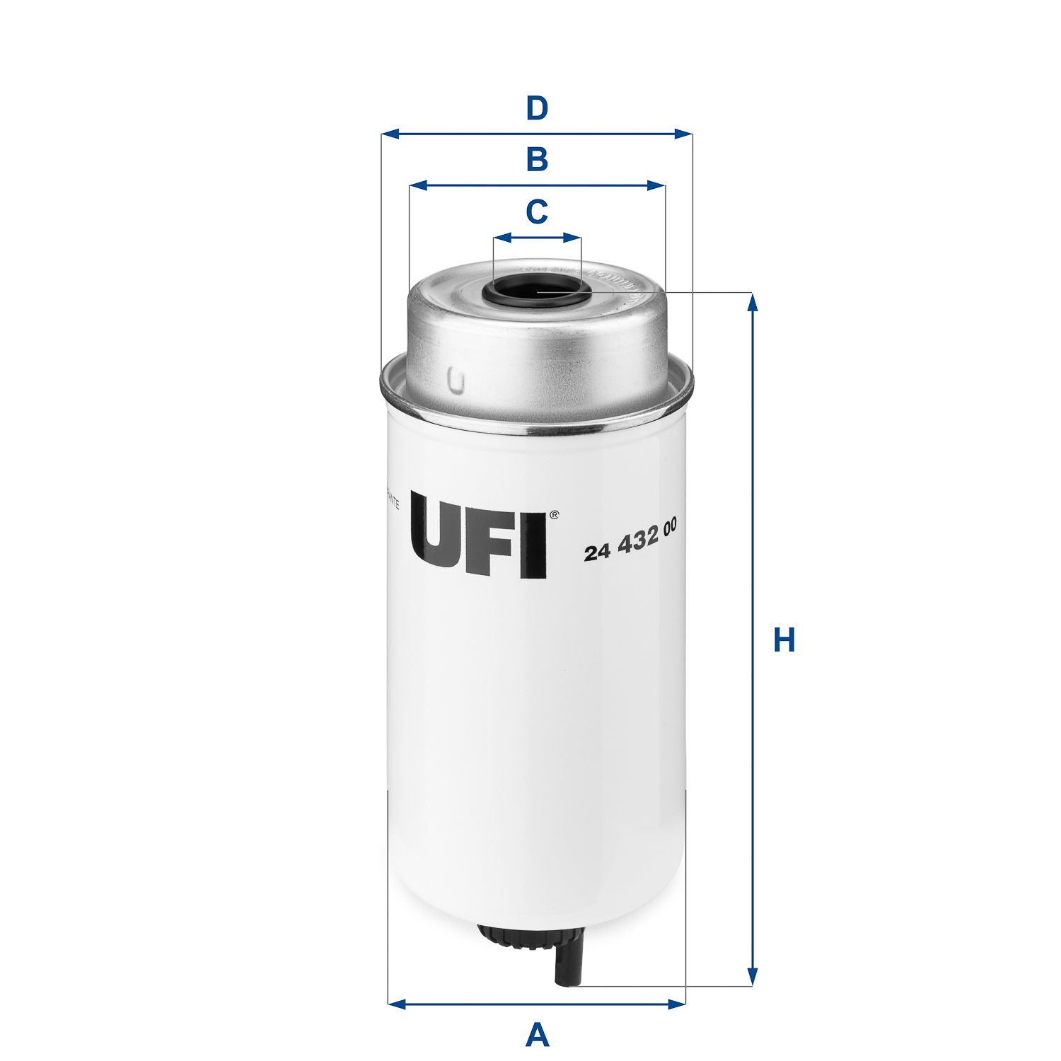 UFI FILTERS 24.432.00 Kraftstofffilterelement