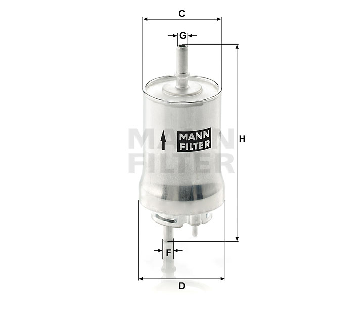 MANN-FILTER WK59x Kraftstoff-Leitungsfilter (Inline)