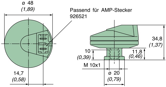 MANN+HUMMEL 3908070902 Wartungsschalter, Schließer, 80mbar