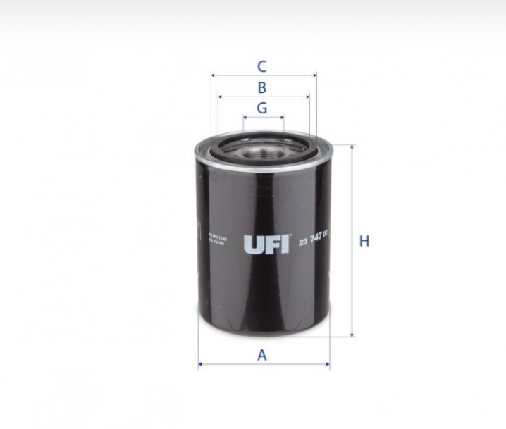 UFI FILTERS 23.747.00 Ölfilter SpinOn