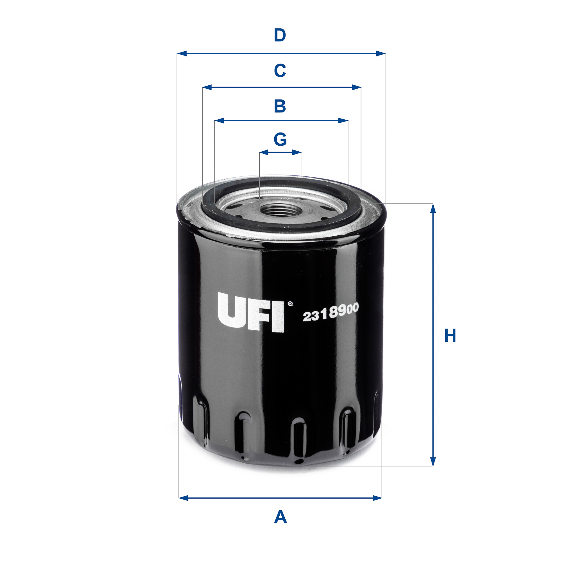 UFI FILTERS 23.189.00 Ölfilter SpinOn