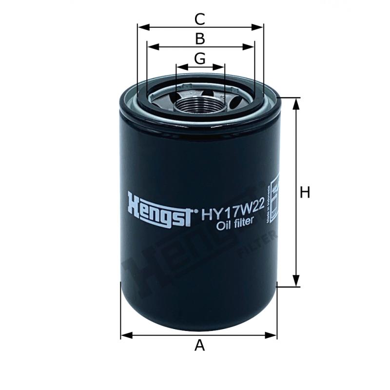 HENGST FILTER HY17W22 Ölfilter SpinOn