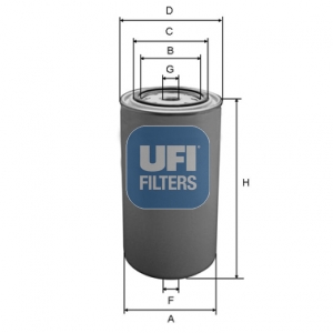 UFI FILTERS 24.089.00 Kraftstofffilter SpinOn