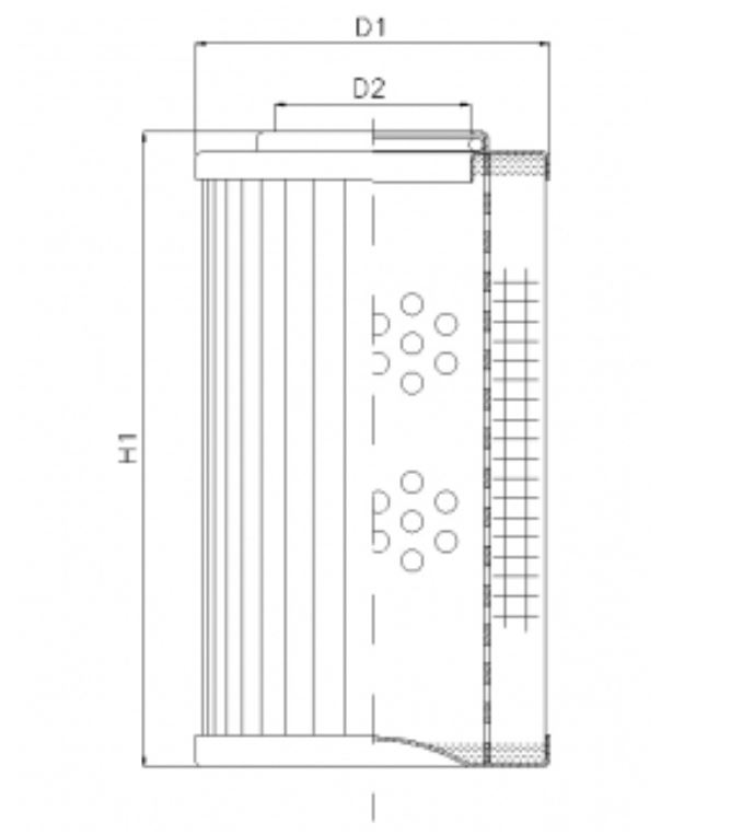 FILTREC R294G25 hydraulic filter element